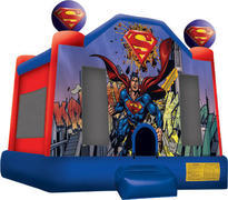 A Superman bounce house A Superman bounce house